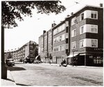 Het hoekblok Vechtstraat (rechts) - Lekstraat.
<br/>
Stadsarchief Amsterdam, maart 2020